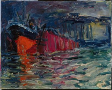 „Schiff im Dock“, 1910, Hamburger Kunsthalle